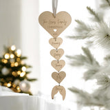 Heart Personalised Christmas Decoration