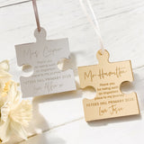 Personalised Teacher Thank You Gift | Jigsaw Hanging Tag Keepsake