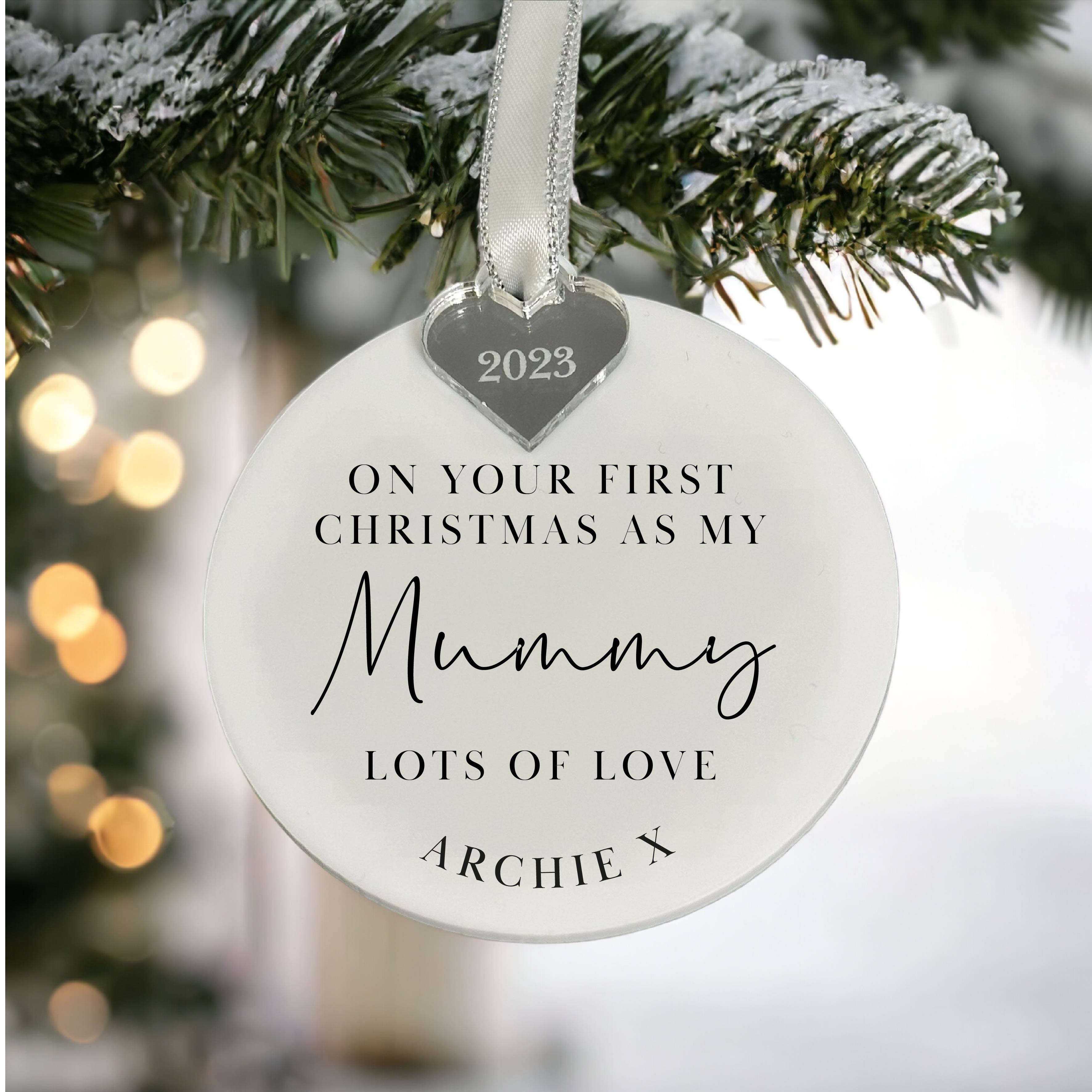 Personalised First Christmas As My Mummy Gift