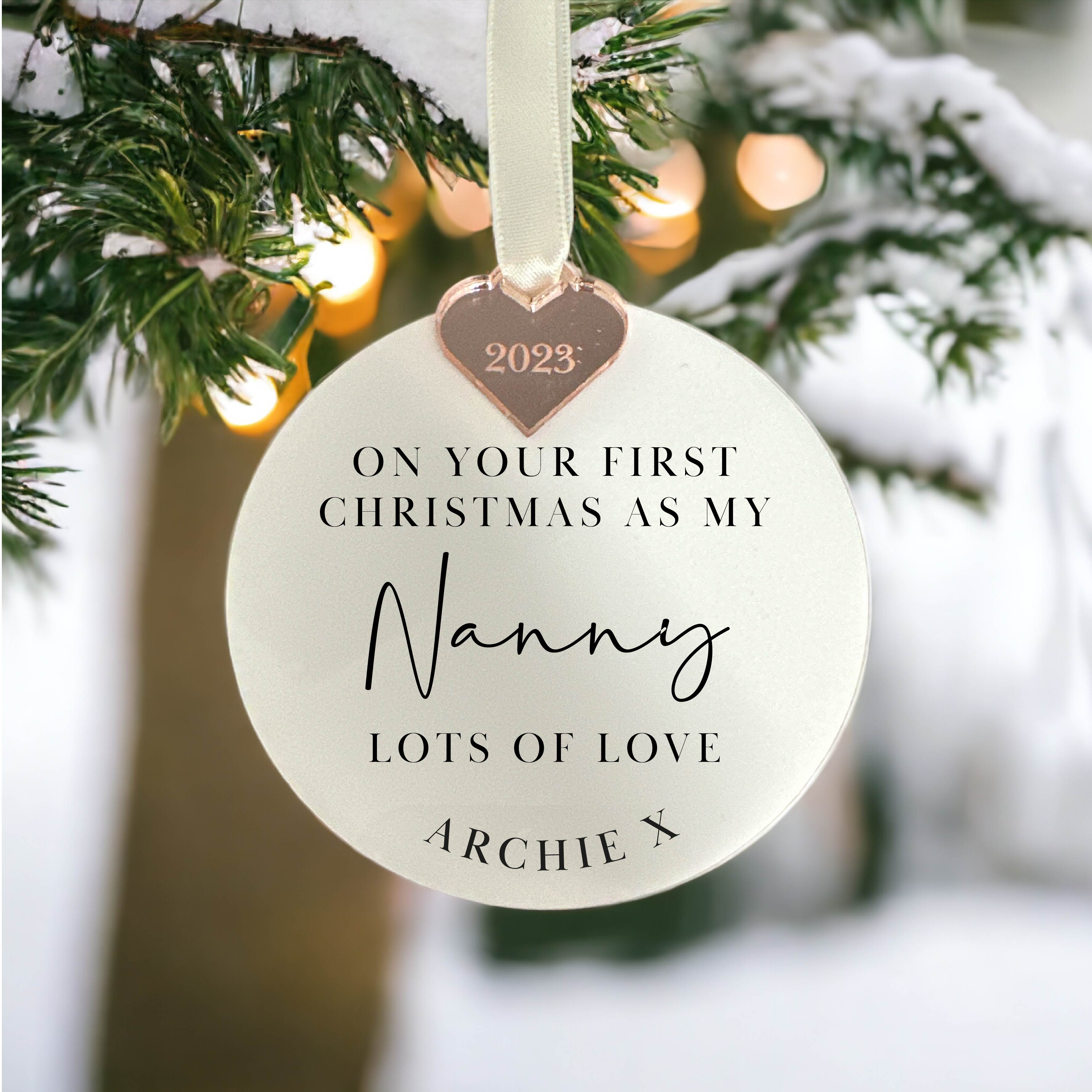 Our First Christmas Together Bauble – Personalised Couple Ornament