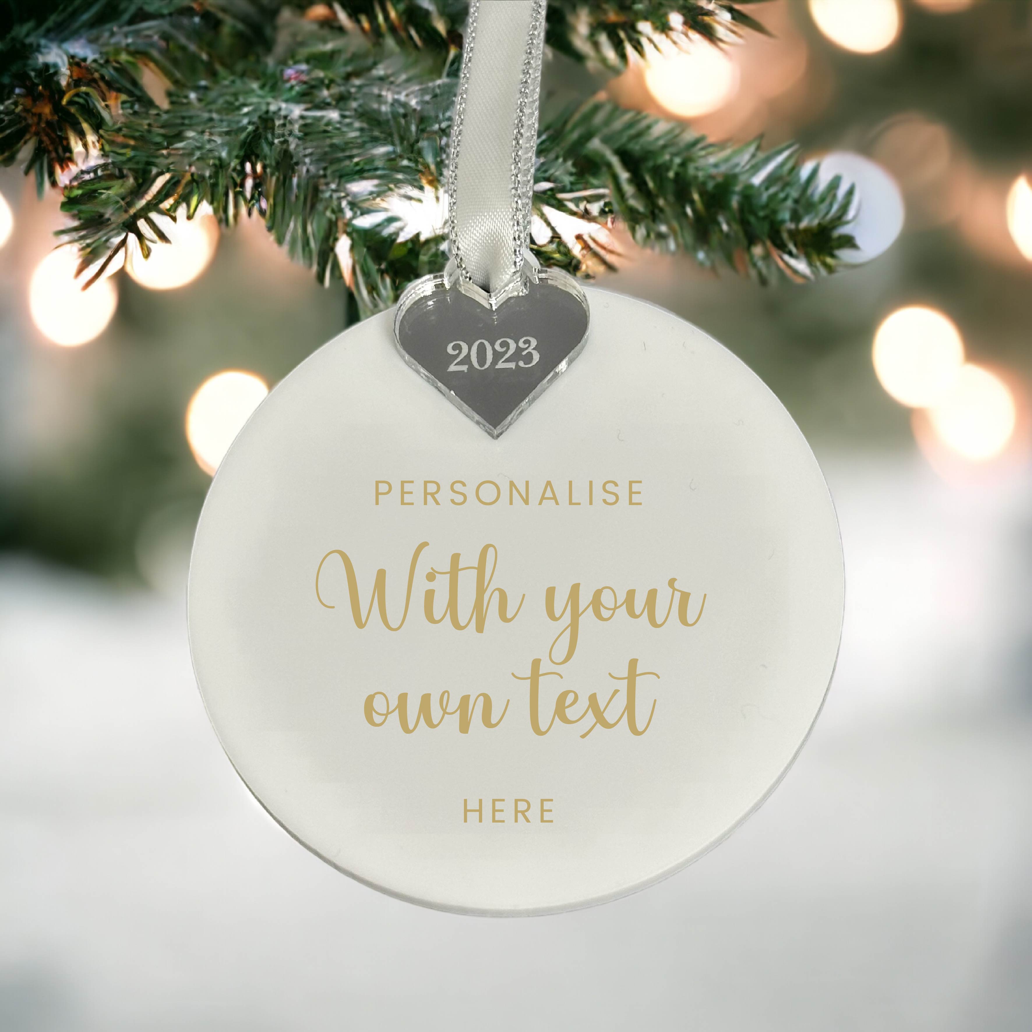 Customisable Christmas Tree Decorations