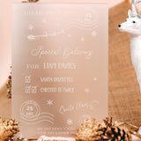 Engraved Card From Santa