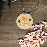 Wood Engraved Dog Mummy Gift