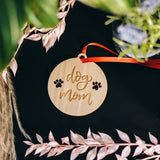 Engraved 'Dog Mom' Hanging Tag