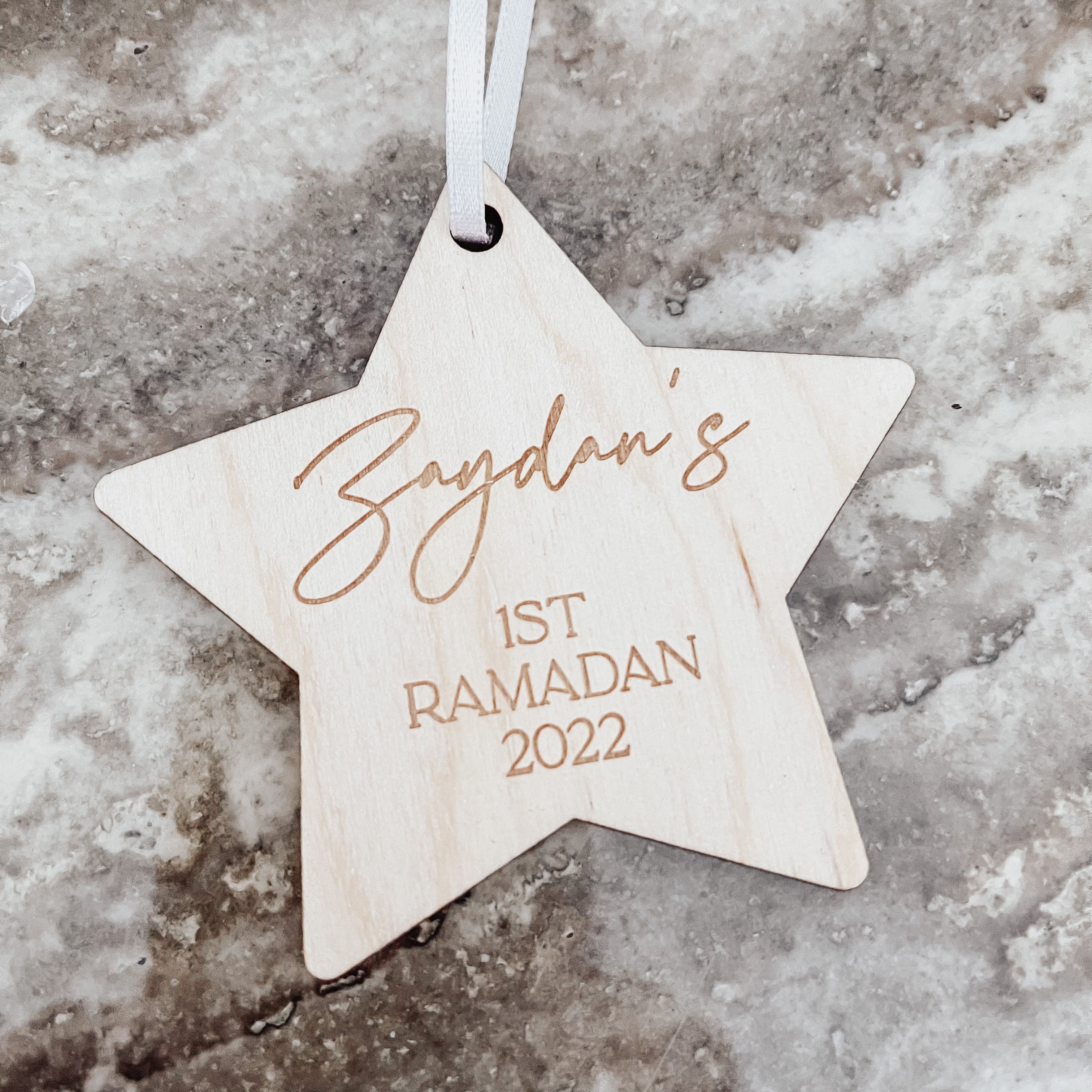 Engraved 1st Ramadan Hanging Decoration
