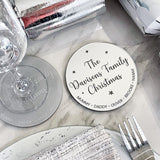 Family Christmas Coaster