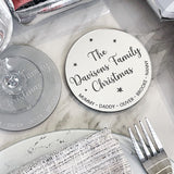 Personalised Family Coaster Gift