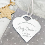 To A Special Couple Christmas Bauble