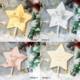 Personalised Christmas Tree Angel Topper