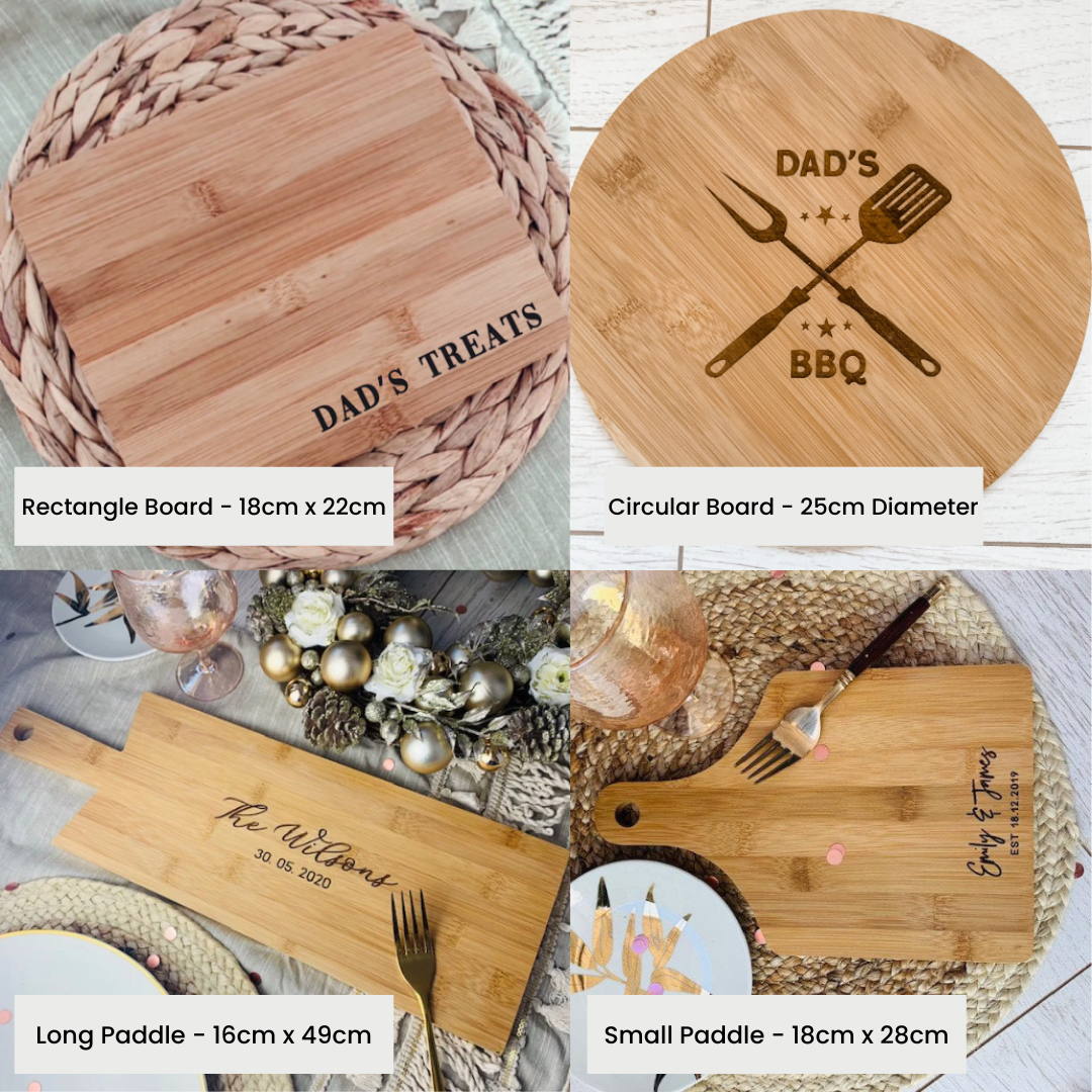 Bamboo Engraved Wooden Chopping Board