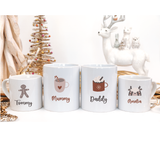 Personalised Family Christmas Mugs