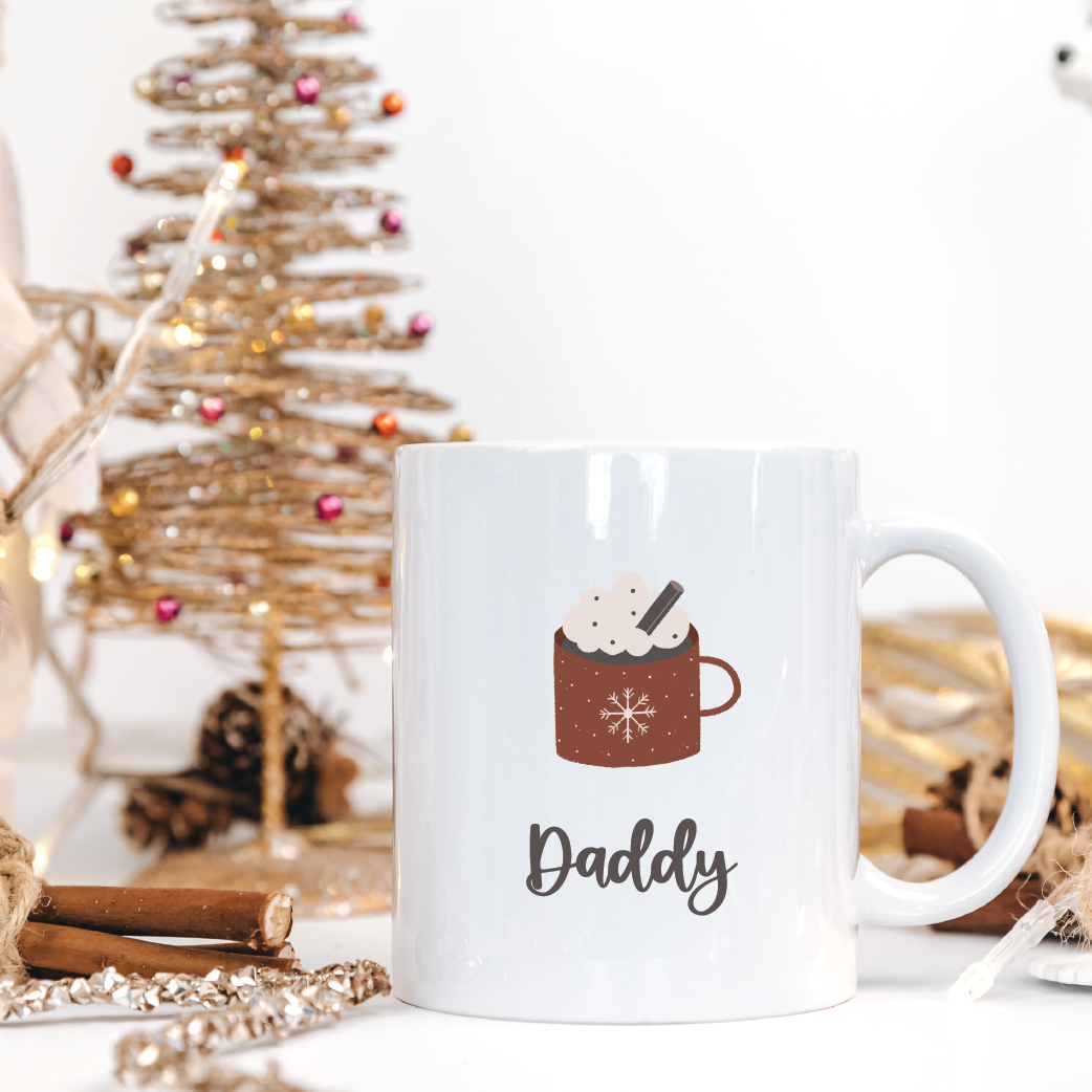Personalised Daddy Christmas Mug 