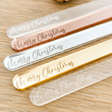 Mirror Engraved Christmas Lollipop Sticks