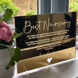 Best Nursery Thank You Card