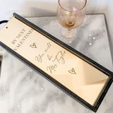 Luxury Couples Wine Bottle Box 