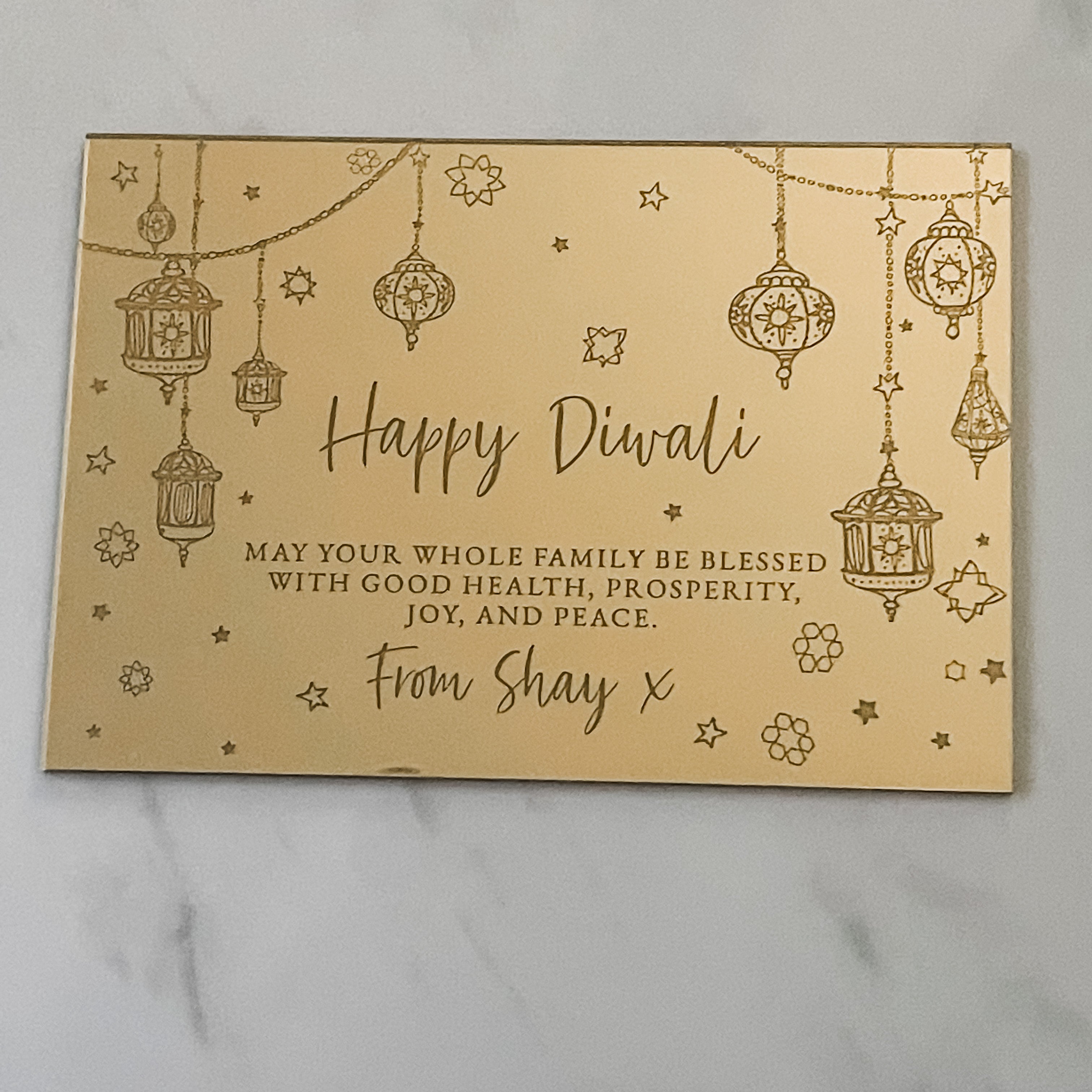 Diwali Personalised Welcome Sign