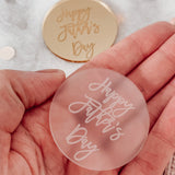 Acrylic Engraved Father's Day Cupcake Topper