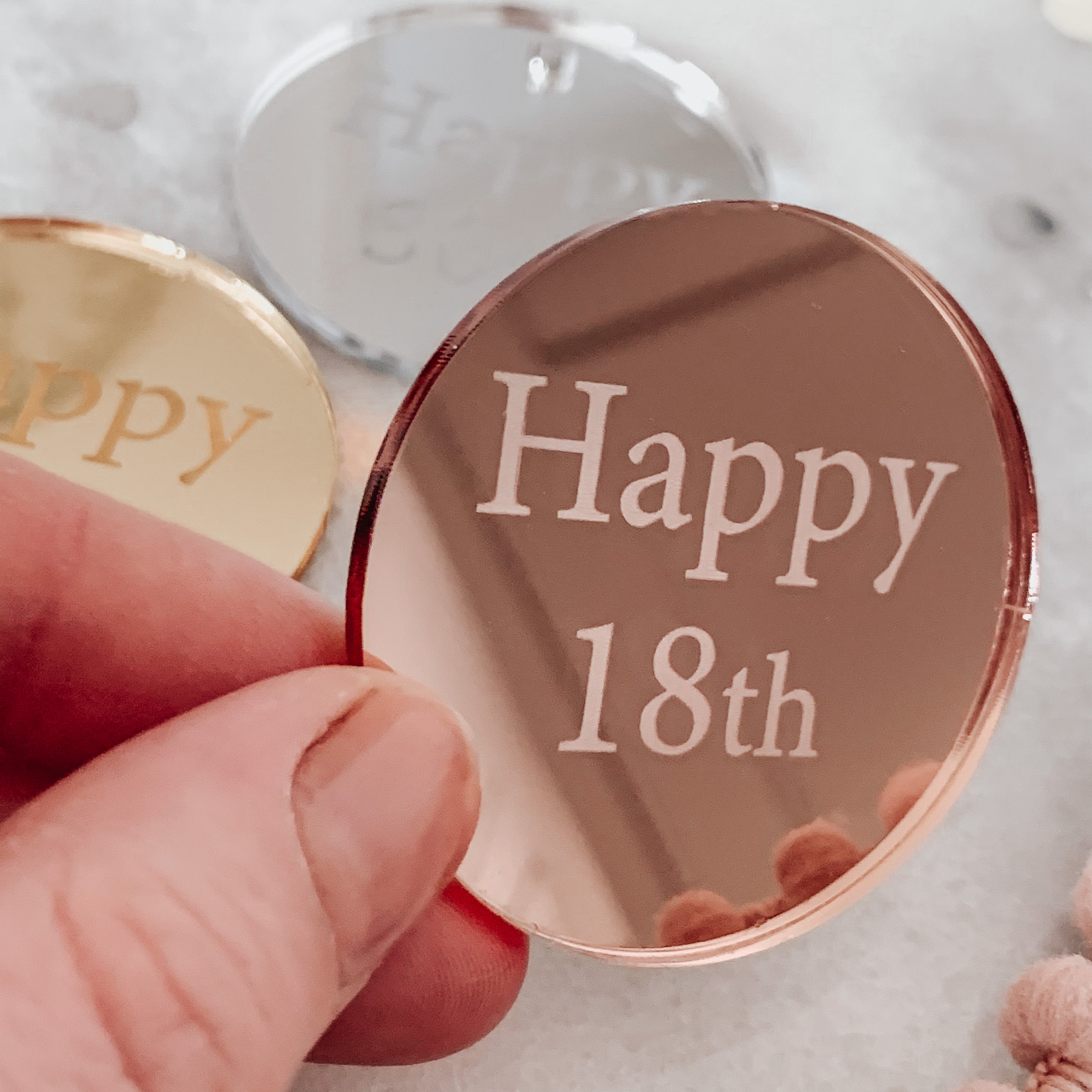 Happy 18th Cupcake Toppers