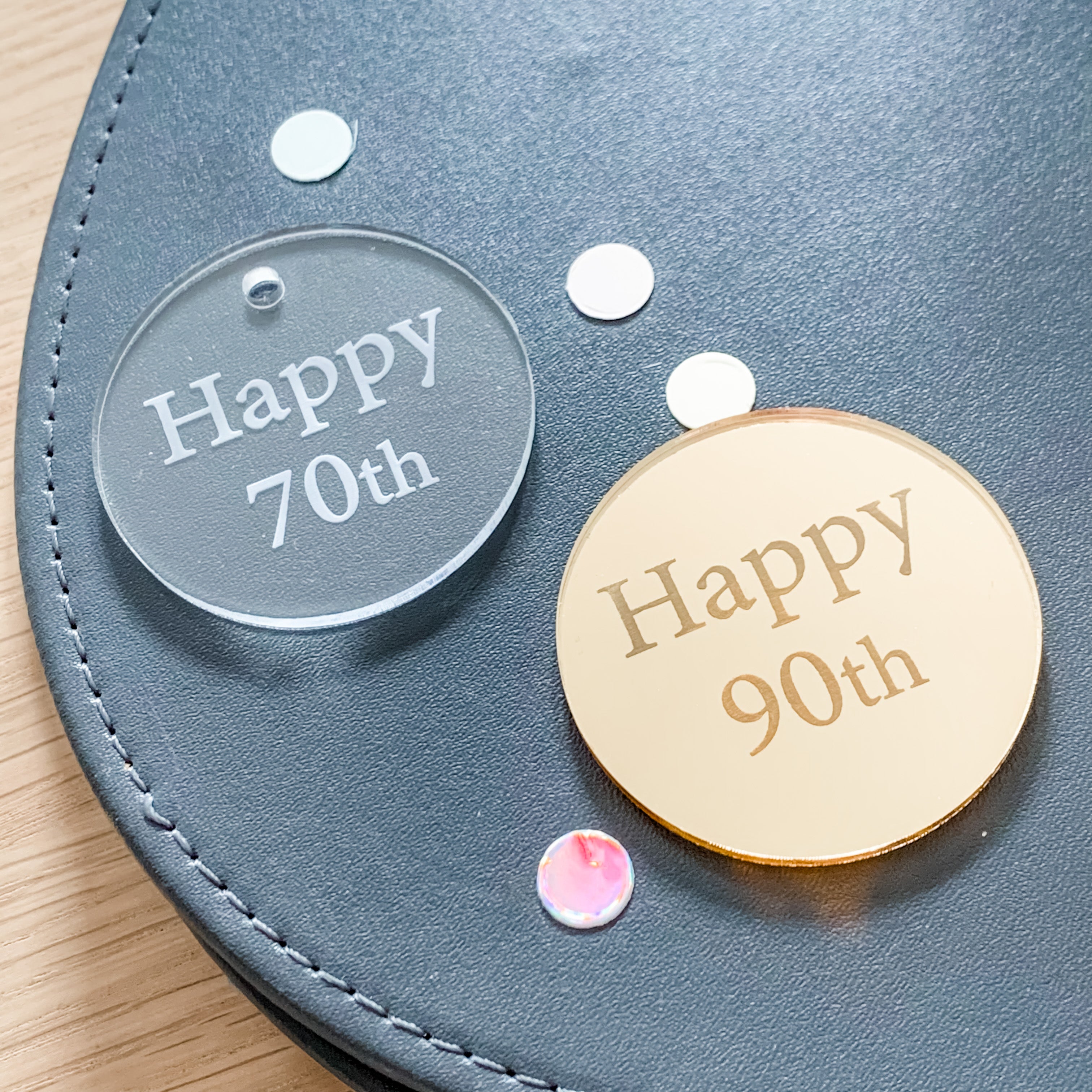 Happy 70th, 90th Gift Tags