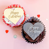Happy Valentine's Cake Charm, Cupcake Topper or Gift Tag