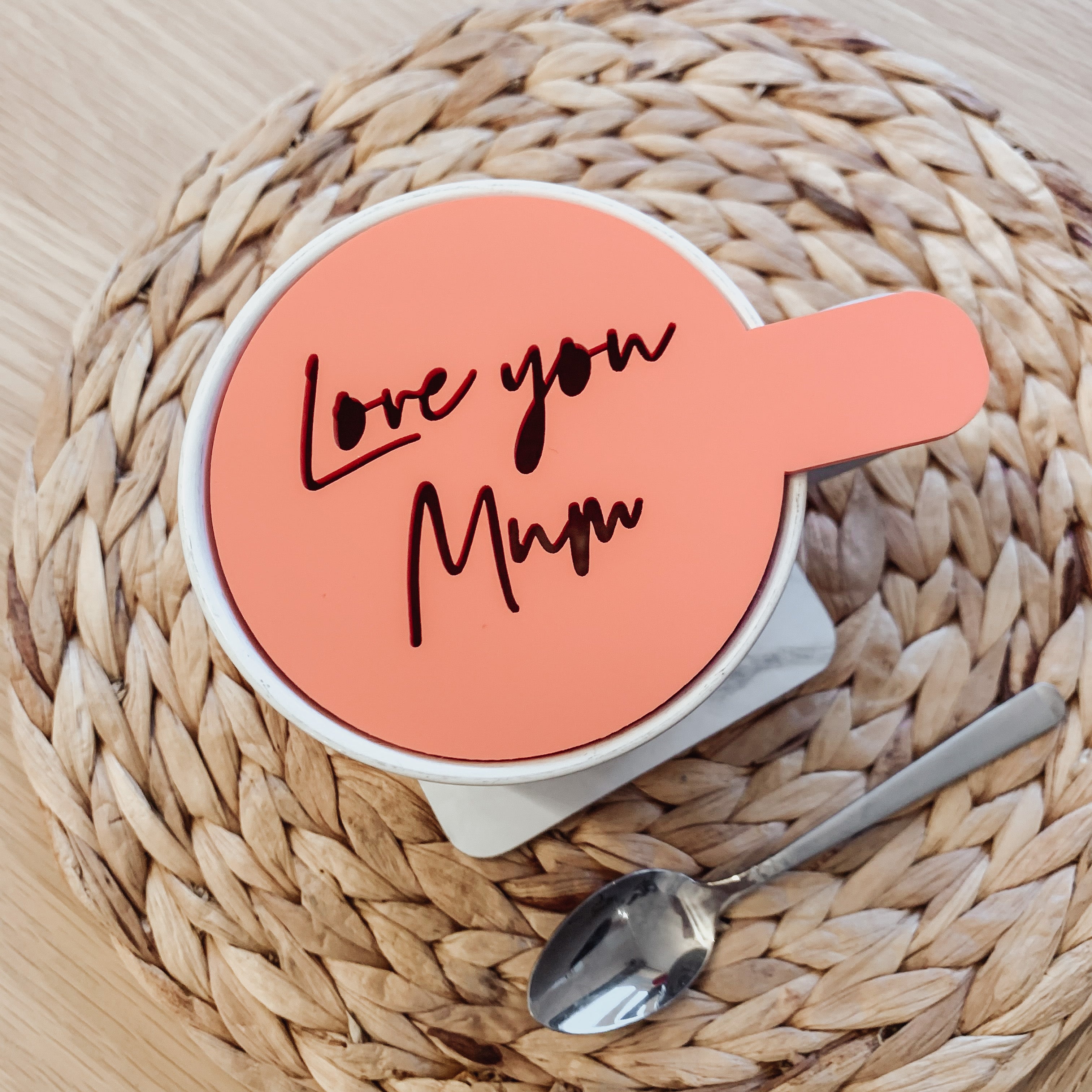 Love You Mum Stencil Present