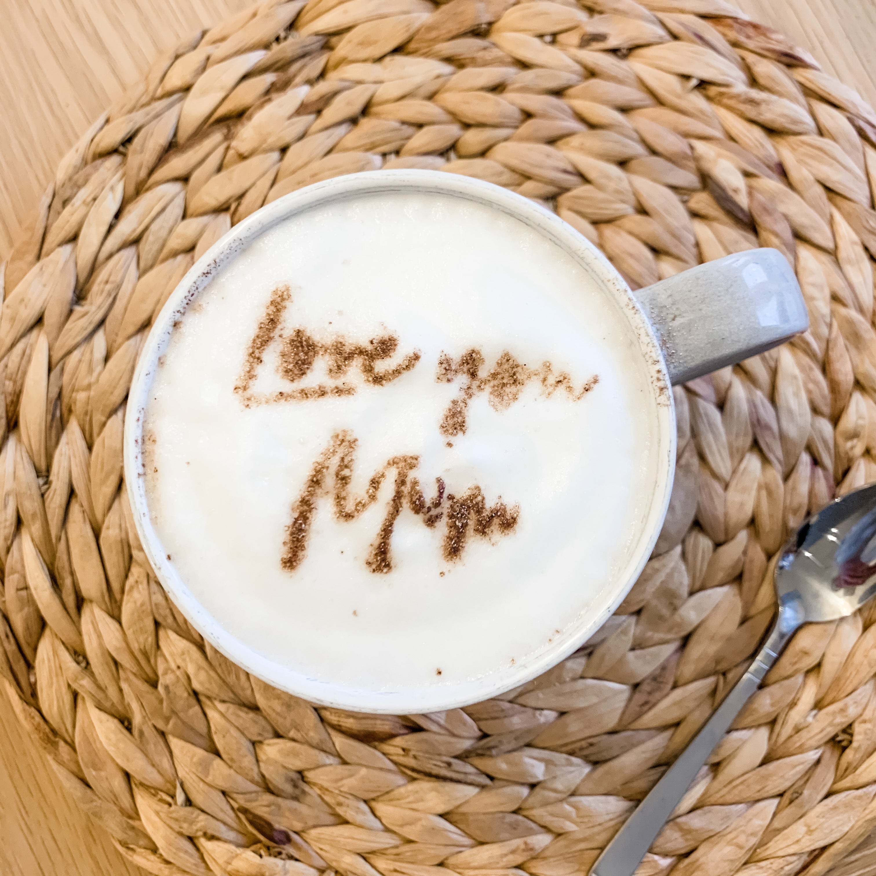 Cappuccino, Latte Stencil Mum Gift