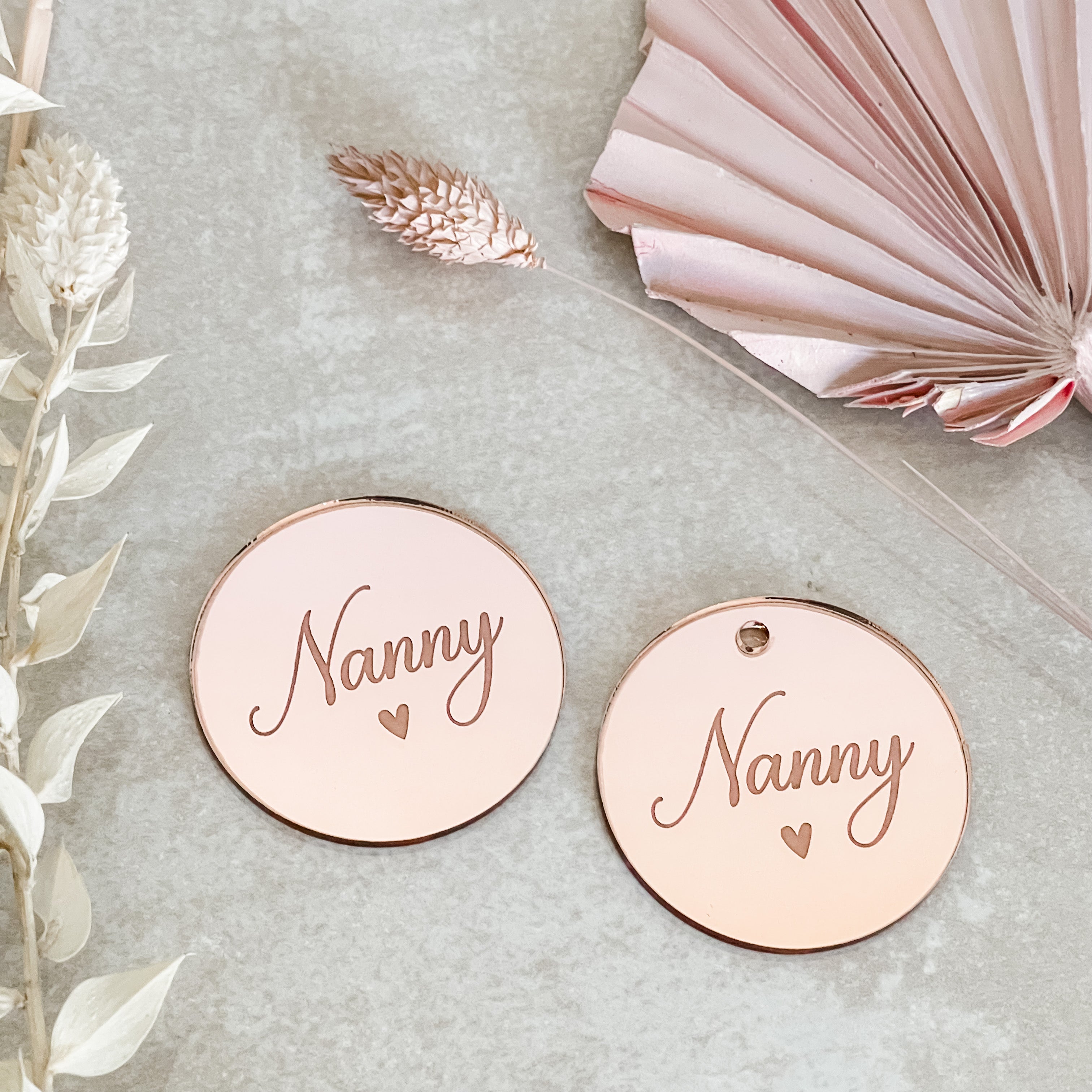 Nanny Engraved Gift Tags