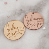 Happy Easter, Bunny Ears Cupcake Topper