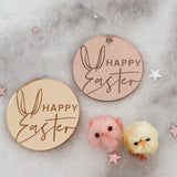 Happy Easter Engraved Cake Charms