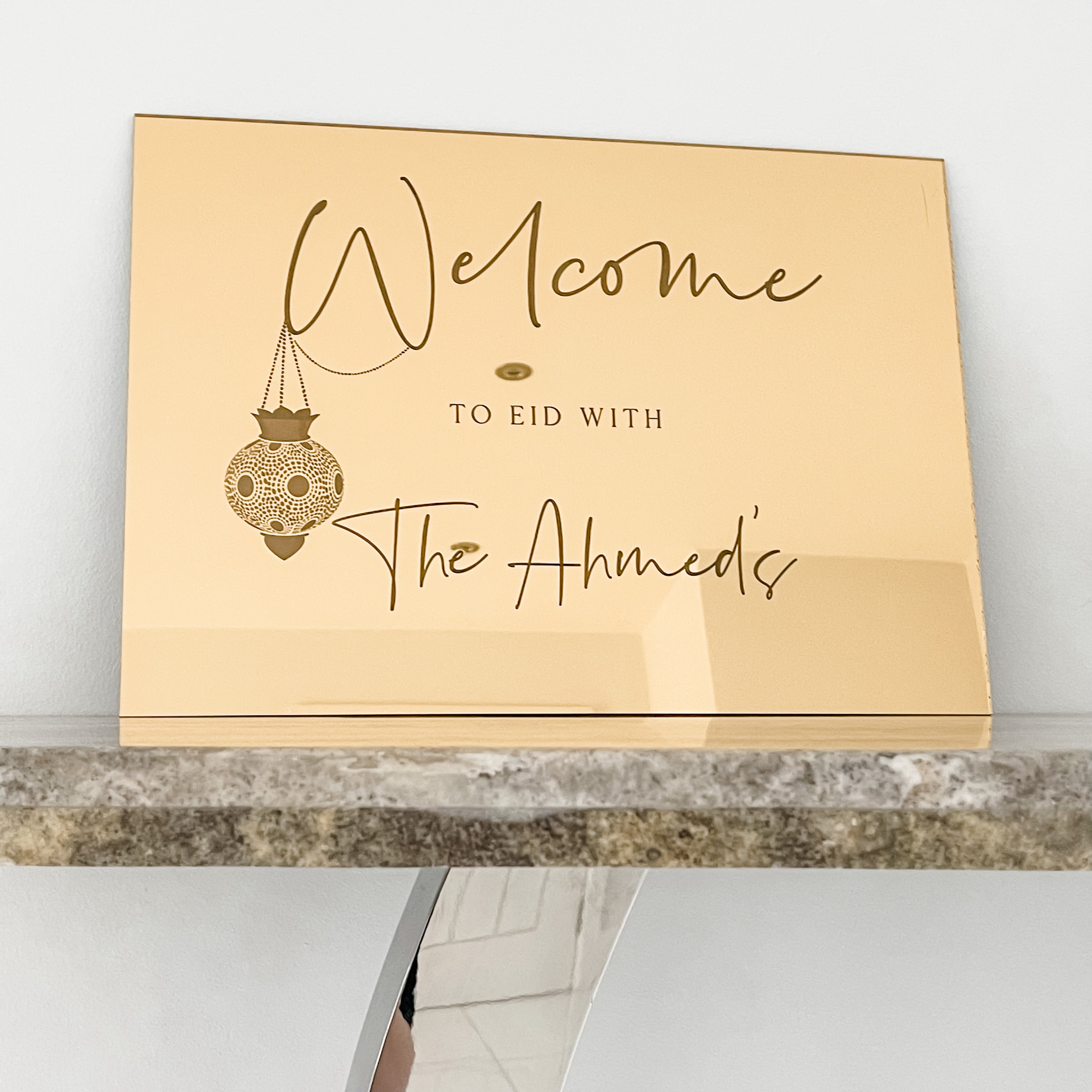 Eid Party Welcome Sign