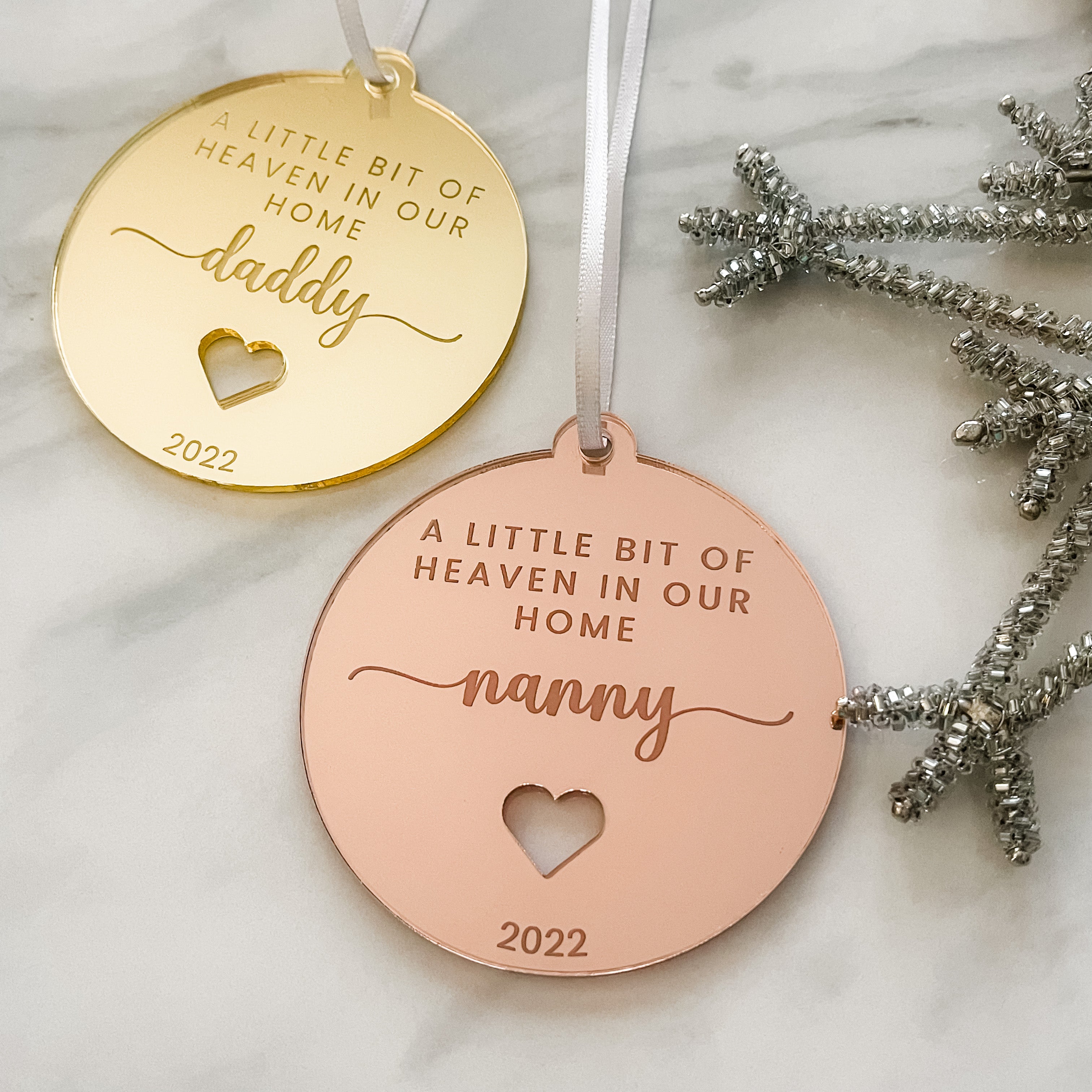 Mummy, Auntie, Grandad, Sister Remembrance Bauble