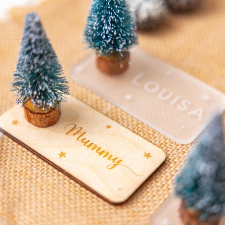 Nordic Christmas Table Place Names
