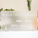 Business Payment Method Signs