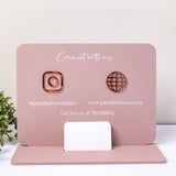 Luxury Business Card Holder Sign
