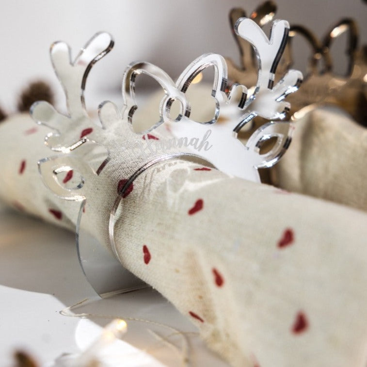 Christmas Party Napkin Holder Place Names