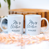 Personalised Mr & Mrs Mugs