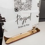 Scan and Pay Business Sign for Paypal, Venmo or Cash App