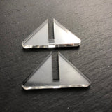 Pair of 3mm Acrylic Sign Holders