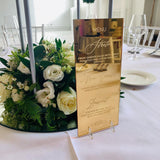 Gold Christmas Party Menu